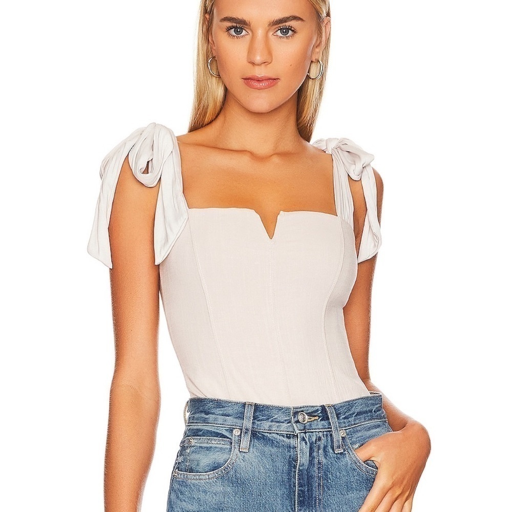 NWT FREE PEOPLE LOLA BODYSUIT IN  HARVEST MOON M